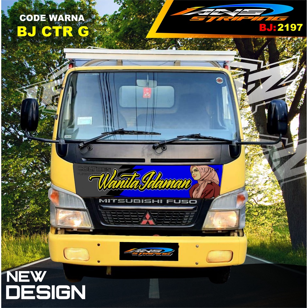 DECAL STIKER KAP DEPAN TRUK FUSO / STIKER KABIN TRUK RAGASA,UMPLUNG / STIKER KAP CUP DEPAN TRUK DINA,FUSO