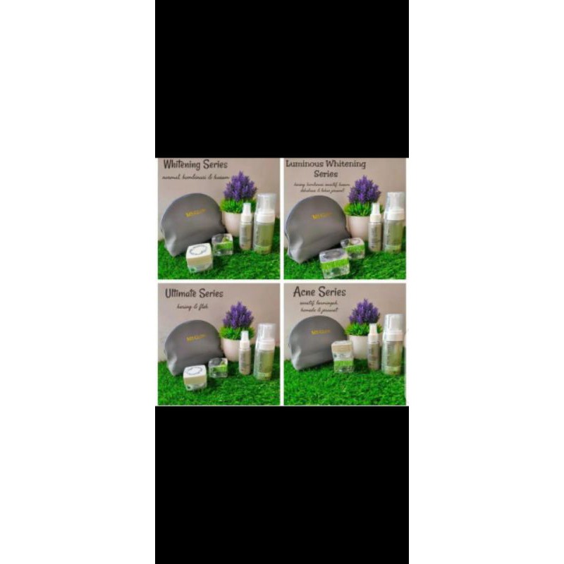 Ms Glow ultimate whitening series Original+serum satu paket Best Seller