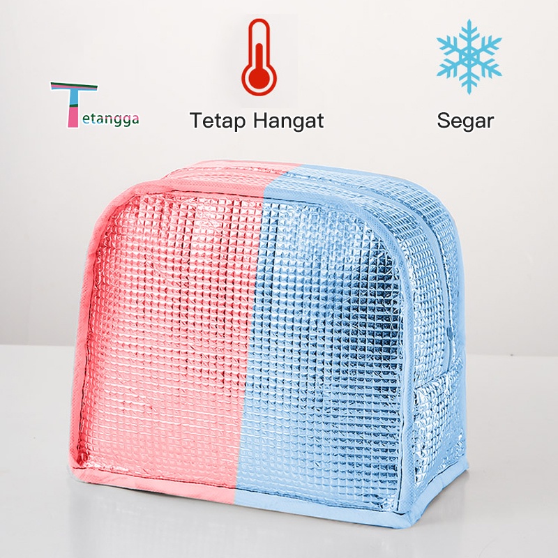 Tas Kotak Makan Portabel / Tas Isolasi Aluminium Foil Pelestarian Panas Dan Dingin / Tas Piknik Outdoor | LUNCH BAG | TAS BEKAL SERBAGUNA