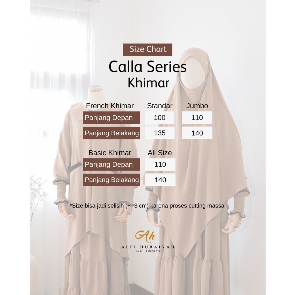 CALLA SERIES GAMIS TUNIK KHIMAR FK by ALFI HURAIYAH klambieakhwat BISA COD | bahan princess crinkle premium ironless tidak perlu setrika nyaman tidak gerah tunik set rok abaya khimar syari french khimar basic busui wudhu frienly manset kerut LD free size