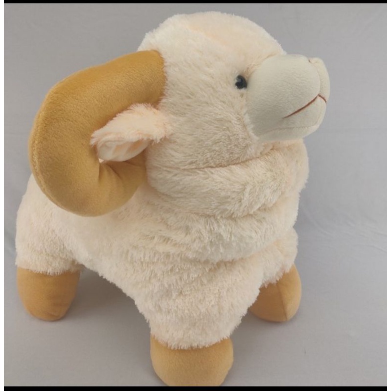 Boneka Domba tanduk kambing Size XL 40cm Boneka hewan SNI