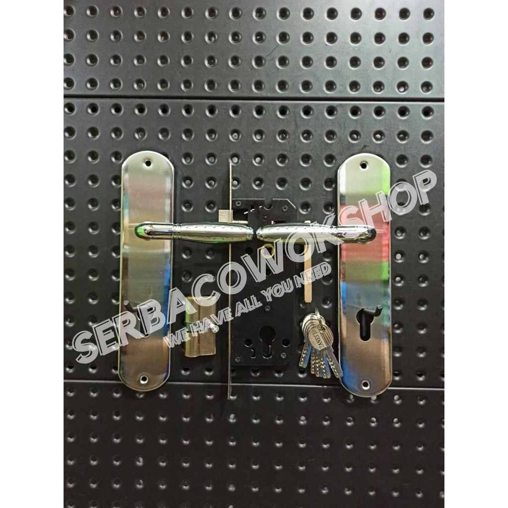 Kunci Pintu / Handle / Gagang Pintu Besar 5 Anak Kunci Model Oval Termurah Berkualitas