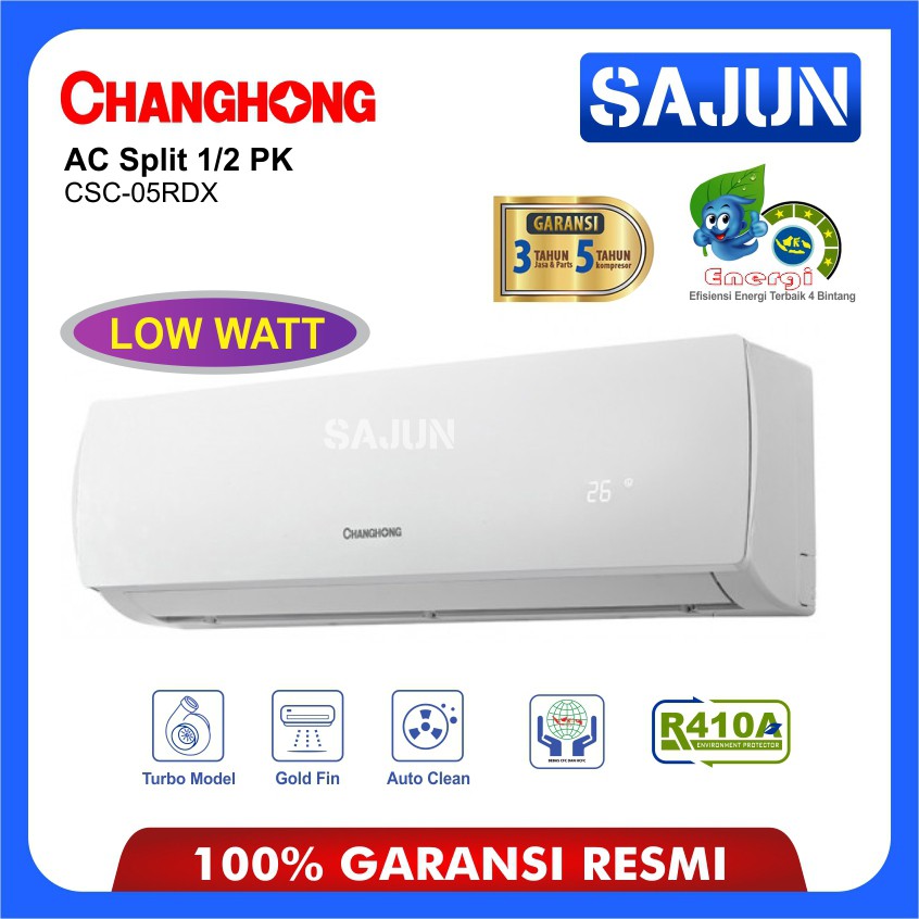 Jual AC Split Changhong 1/2 PK CSC05RDX Low Watt AC 0,5 PK CSC05RDX