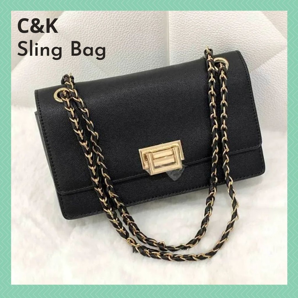 Tas CK Front Flap Shoulder Bag Selempang Bahu Jinjing Fashion Wanita Cewek Kekinian Premium Import