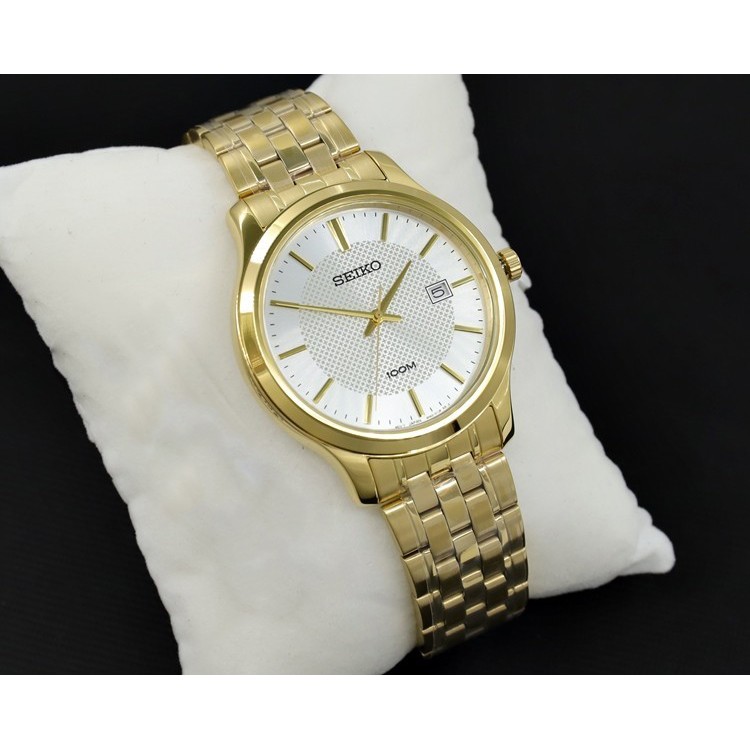 Seiko Men SUR296P1 Jam Tangan Pria Original SUR296 Gold Bisa Couple