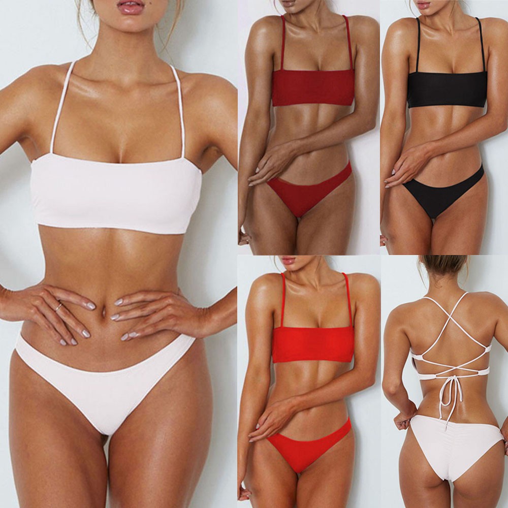 Perempuan perban Bikini Thong baju  renang pantai  mandi 