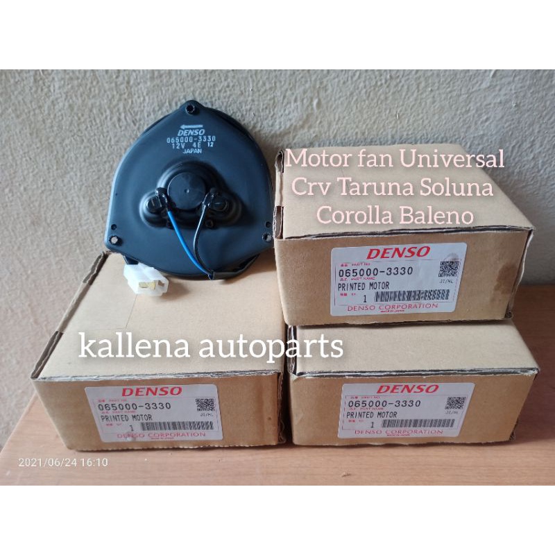 motor fan original denso 3330 taruna crv baleno soluna corolla