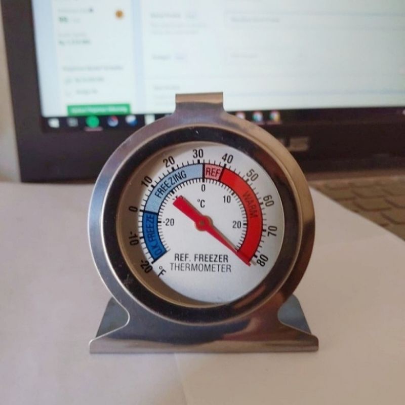 Termometer Kulkas Gantung | Termometer Freezer Daging Stainless Steel