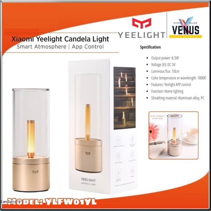 Yeelight Lampu Smart Candlelight Light YLFW01YL - Candela Atmosphere Lamp