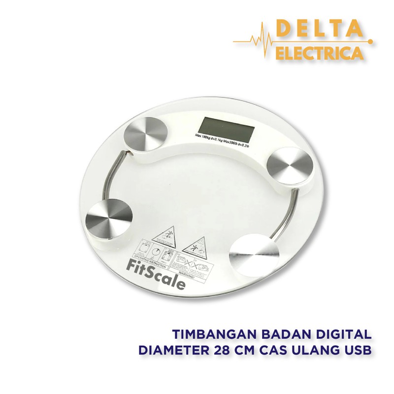 Starco Timbangan Badan Digital Diameter 28cm Cas Ulang USB | Shopee