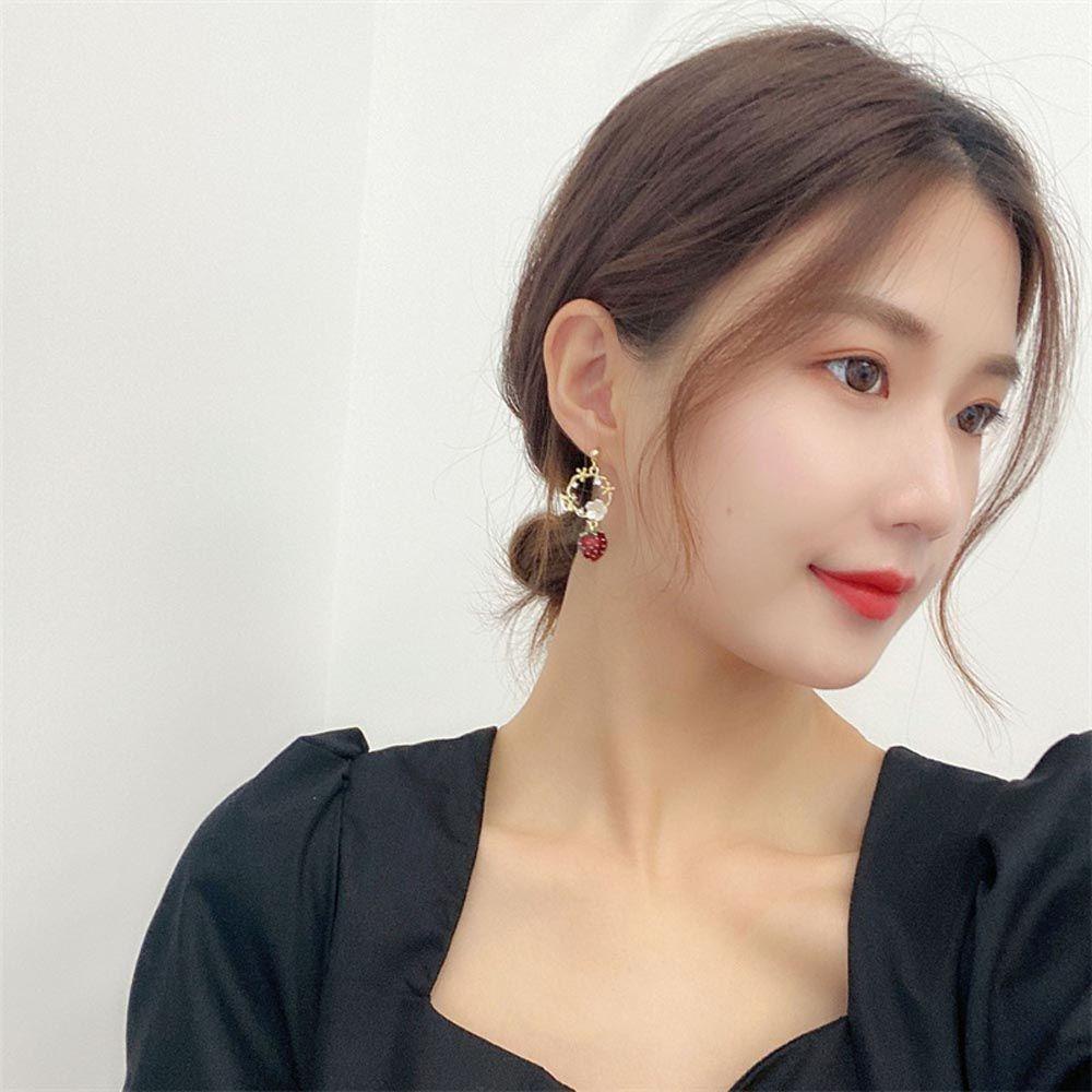 Agustina Wanita Anting Menjuntai Trendy Eleagnt Asimetris Untuk Anak Perempuan Rabbit Drop Earrings