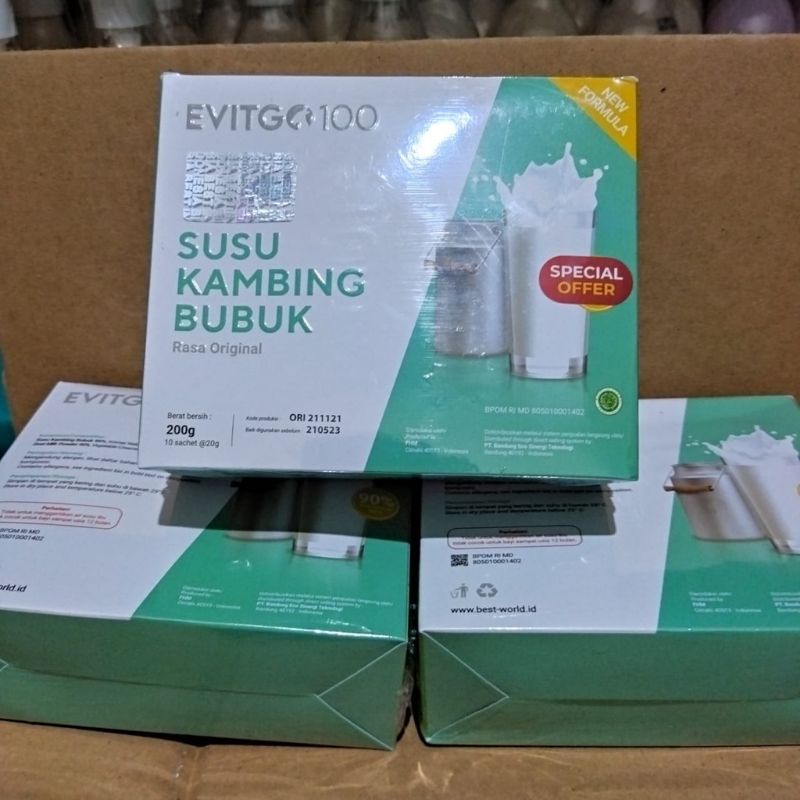 

Susu Kambing - LVN Evitgo 2 tube