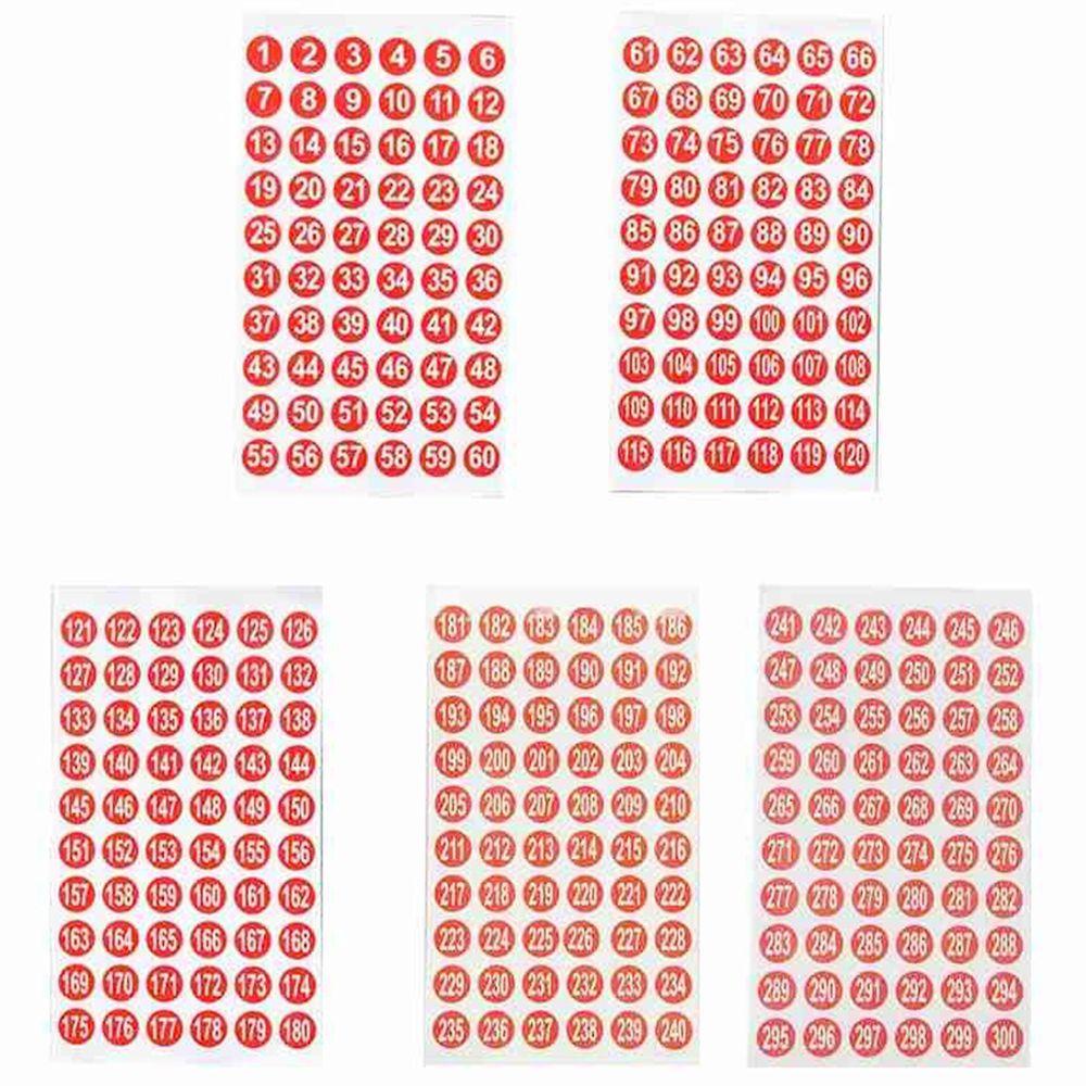 Rebuy Number Tag Sticker Kantor Restoran Tahan Air Lipstik Warna Klasifikasi Barang Gaya Pembeda Manicure store Nail Polish Color Number Label Stickers