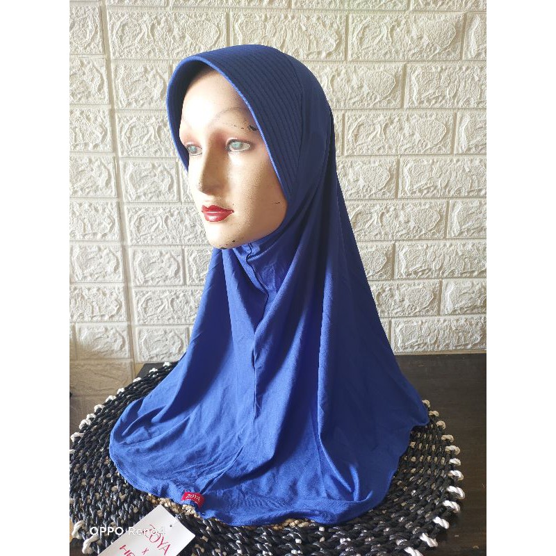 Hijab instan Bergo zoya marsha HB&HL HEIQ-Biru elktrik HB HEIQ