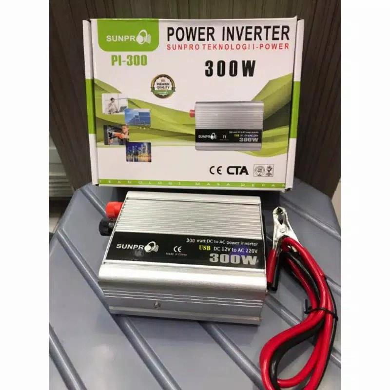 POWER INVERTER PI-300 watt / CHARGER AKI MOBIL MOTOR