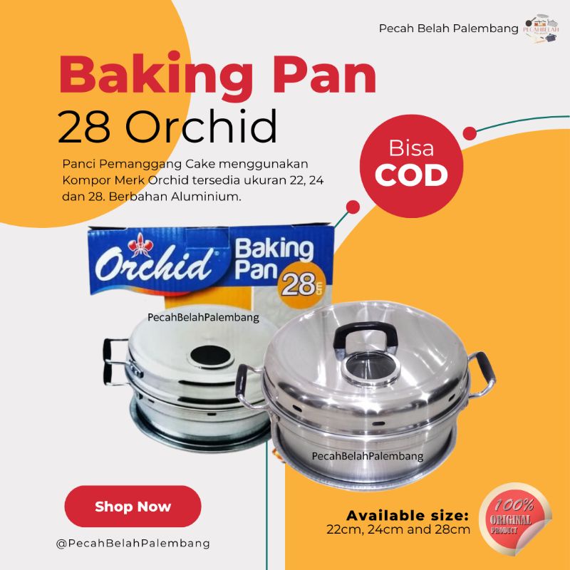 Orchid Baking Pan 28 untuk 8 telur