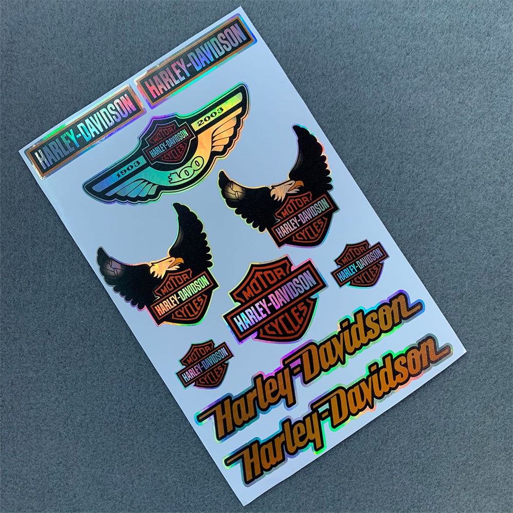 Harley-Davidson Laser stickers Helmet Modification decoration sticker motorcycle/car sticker