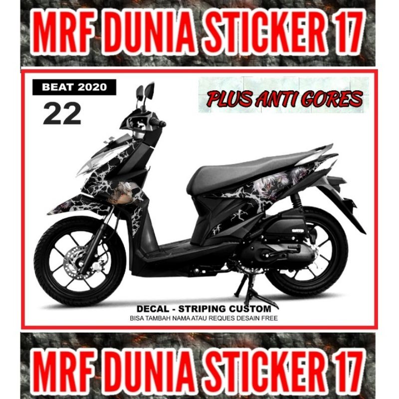 Sticker Decal Motor Beat 2020 Full Body dekal motor Beat 2020 Full Body Stiker Striping motor Beat 2