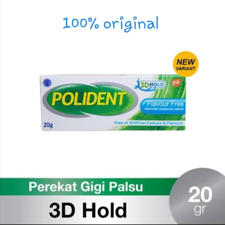 POLIDENT Super Lem Perekat Gigi Palsu 20 gram Original Fresh Mint