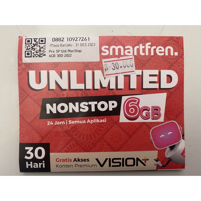SP smartfren unlimited 6GB