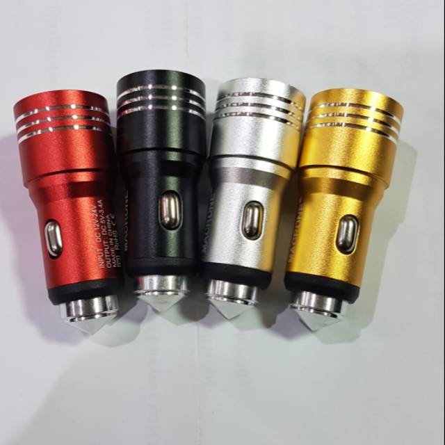 CAR CHARGER 2 USB / 3 IN 1 USB CABLE