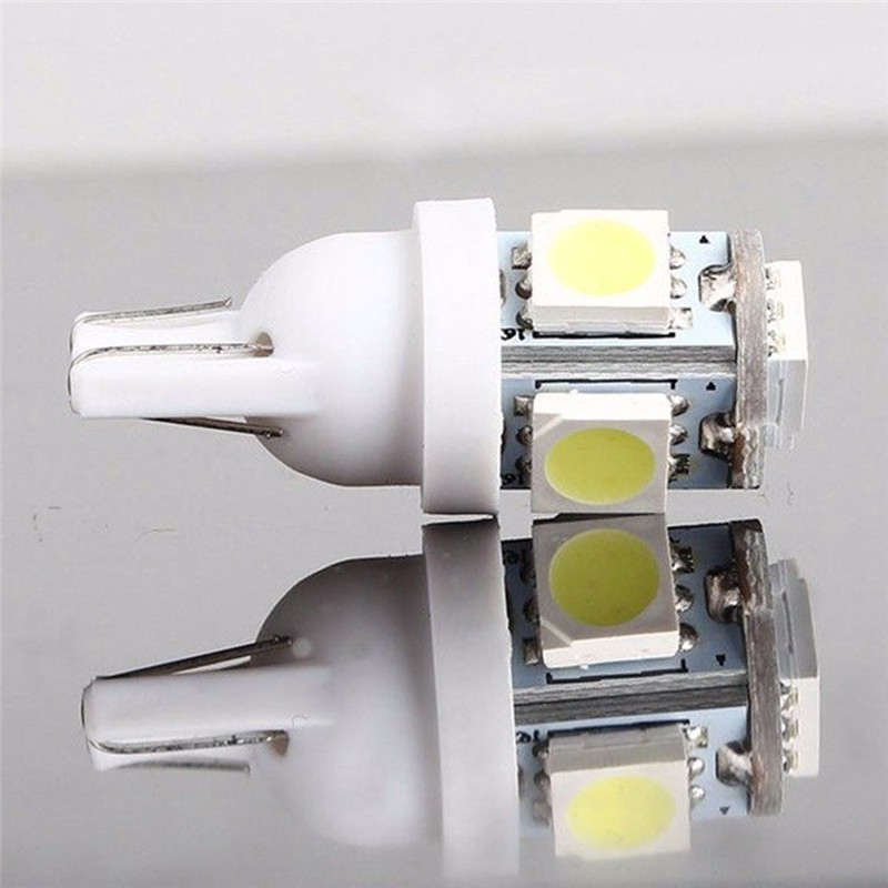 1 Buah Lampu Bohlam Led Super Putih T10 Wedge 5-smd 5050 W5W 2825 158 192 168 194