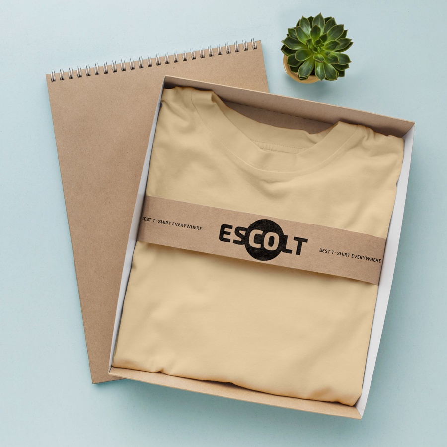 Kaos Polos Premium Khaki Oversize - Unisex ESCOLT