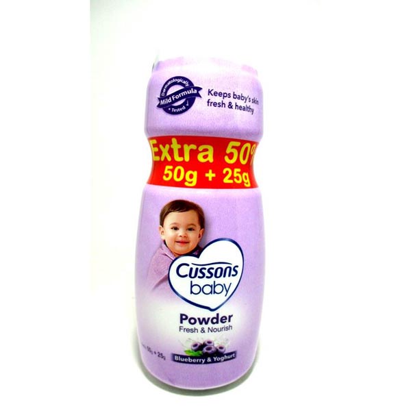 [50+25GR] Cussons Baby Powder 50 Gram | Bedak Bayi