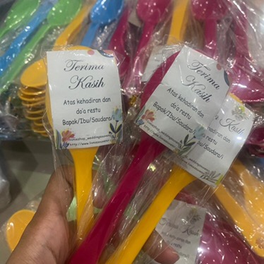 Sendok Melamin Warna  Plastik Free Kut