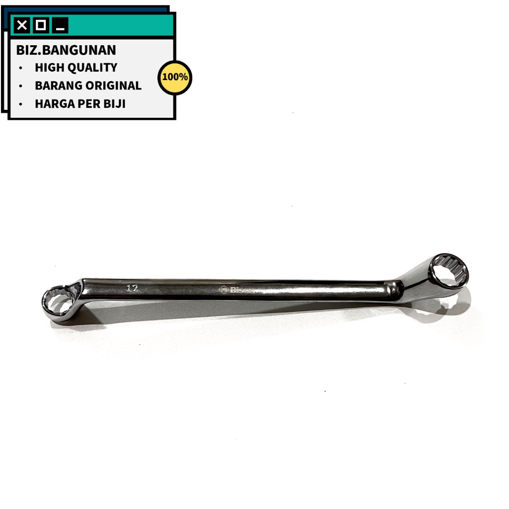 KUNCI RING BISON 12 X 14 MM - DOUBLE OFFSET RING WRENCH 12X14MM