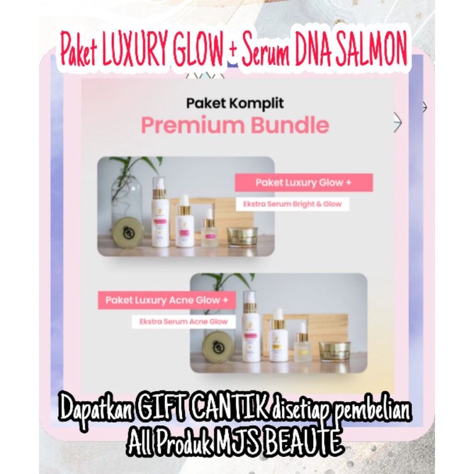 TERMURAH MJS BEAUTE PAKET SKINCARE MJS BEAUTE DAN SERUM DNA SALMON BY MEYJAYA FREE GIFT