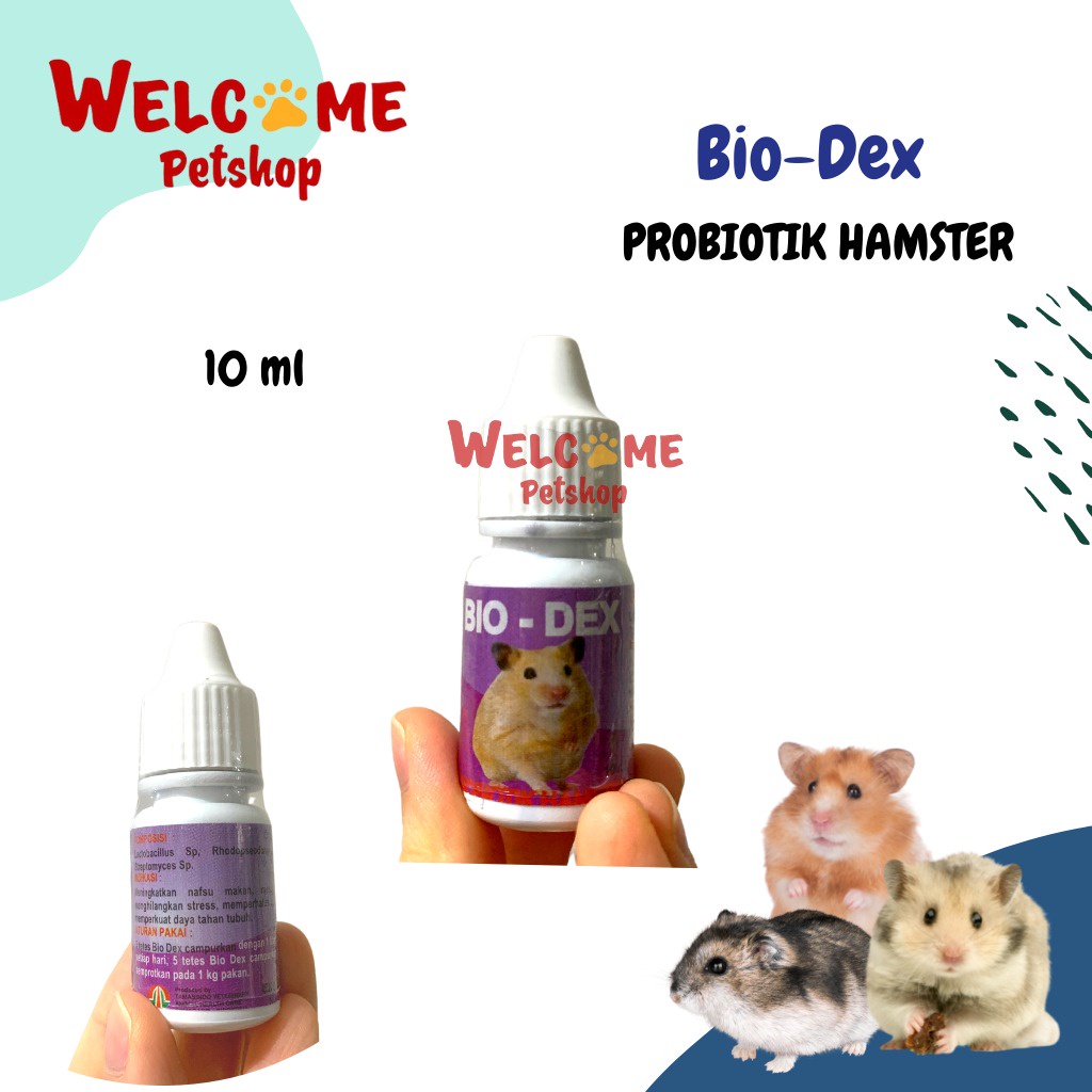 Bio Dex Obat Vitamin Hamster Probiotik Penambah Nafsu Makan