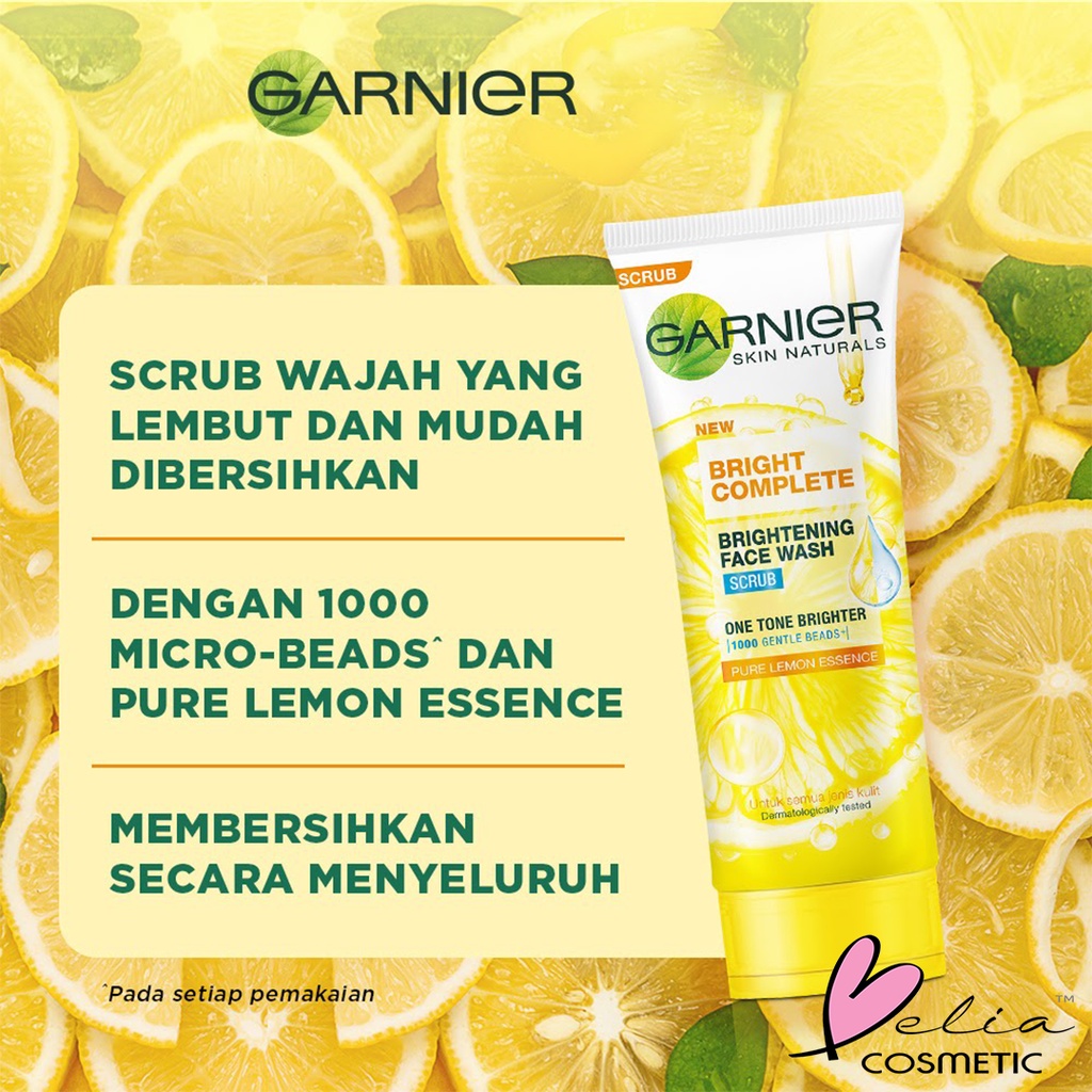 ❤ BELIA ❤ Garnier Light Complete Bright Complete Brightening Foam | Scrub | White Speed | Sabun Cuci Muka