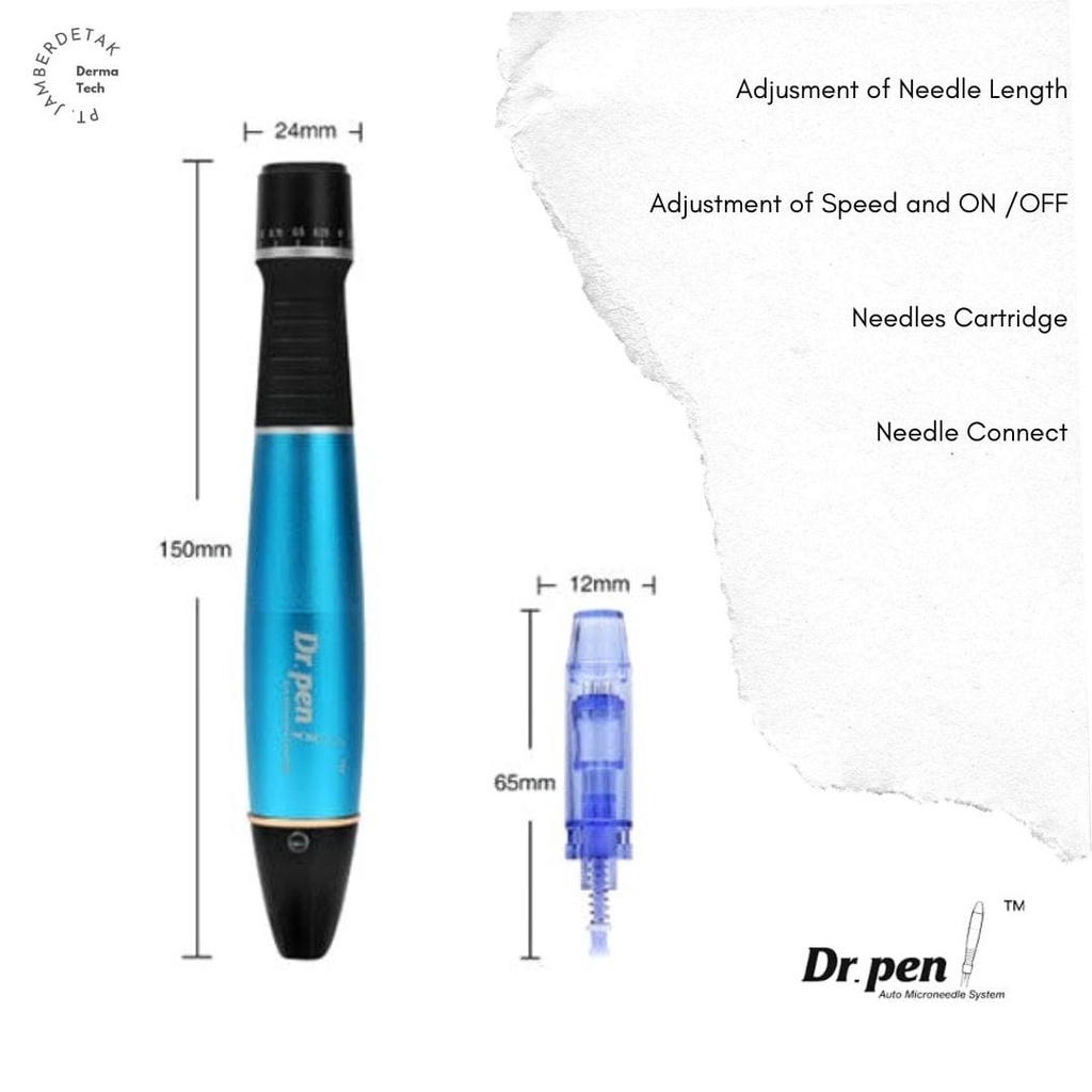 Dr.pen a1 wireless a1-w dermapen mts alat bb glow sulam alis bibir bopeng scar  ada m7 m5 mym