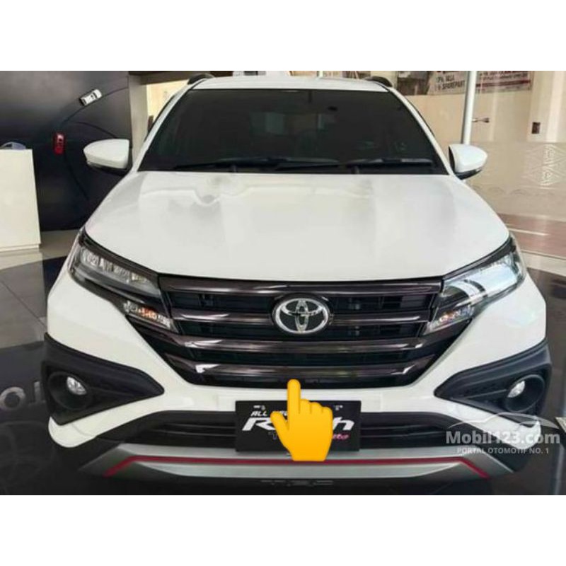 Lis List Grill Grille Chrome black chrome BUMPER bemper depan all new rush 2019/2021 original toyoya