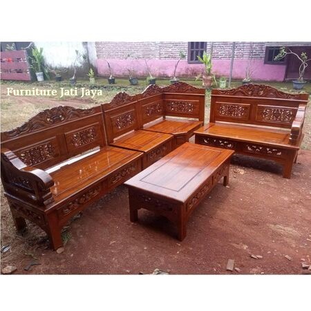 kursi minimalis jepara kursi sudut jati