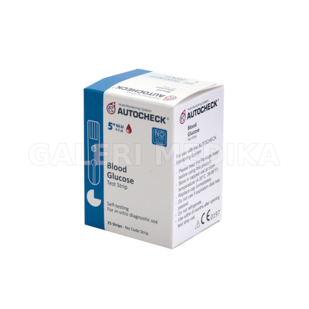 Autocheck Strip Glukosa / Autocheck Strip Gula Darah / Autocheck Glucose Test Strips