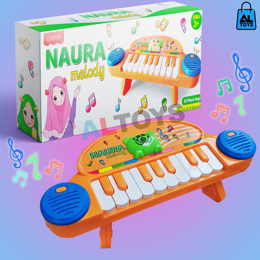 Naura Melody Mainan Piano Alat Musik Anak 10 keys