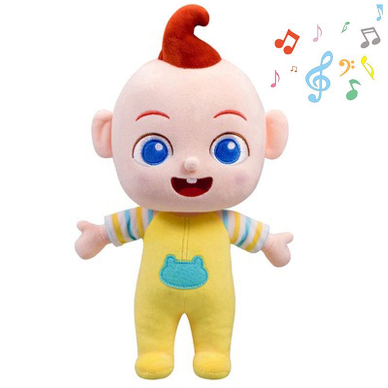 Music Kawaii Boneka Cocomelon Music Mainan Lembut Kuning Bayi Kartun Boneka Mainan Mewah