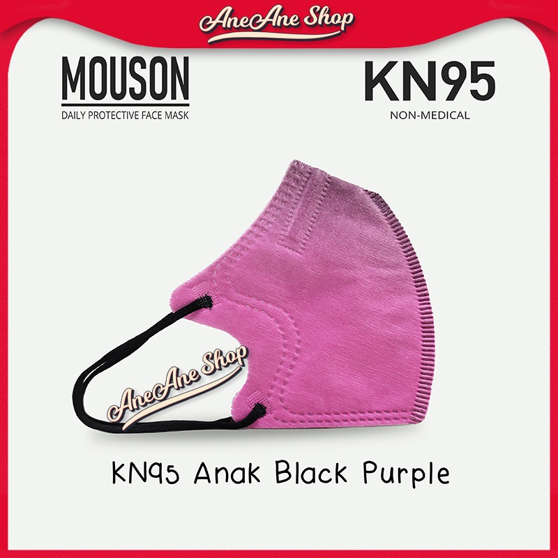 Masker Mouson KN95 Anak 5ply Gradasi Masker Non Medis 5 Ply Sekali Pakai