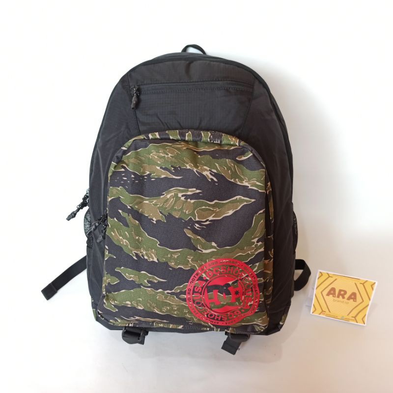Tas Ransel DC Slickers Camo Army Black Green Backpack - Original Bag