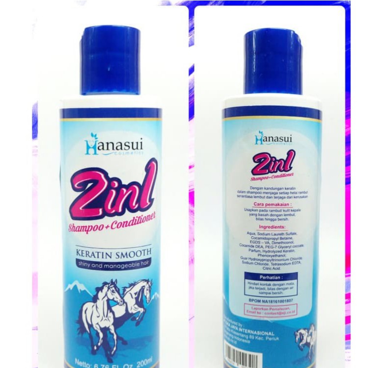 HANASUI SHAMPOO KUDA 2IN1 ORIGINAL ~ SHAMPOO KUDA ~ SHAMPO KUDA ~ BPOM
