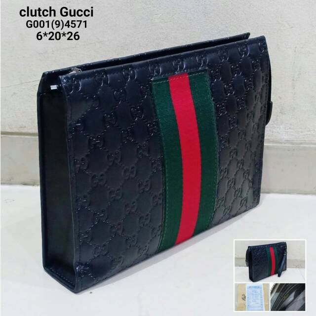 Handbag clucth kulit emboss import 001