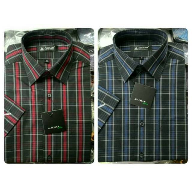 kemeja ALISAN motif pendek Reguler fit BASIC