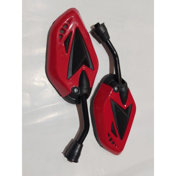 Spion Terano, spion motor variasi drat 14, Spion Warna Motif Tangkai Pendek Cocok Untuk semua motor