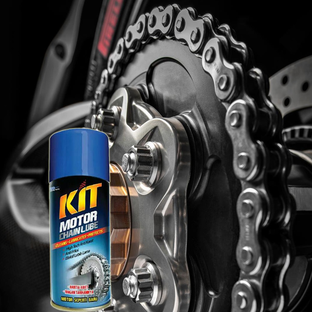 KIT Chain Lube 110ml / Pelumas Rantai Motor Membersihkan Melumasi Dan Melindungi Rantai