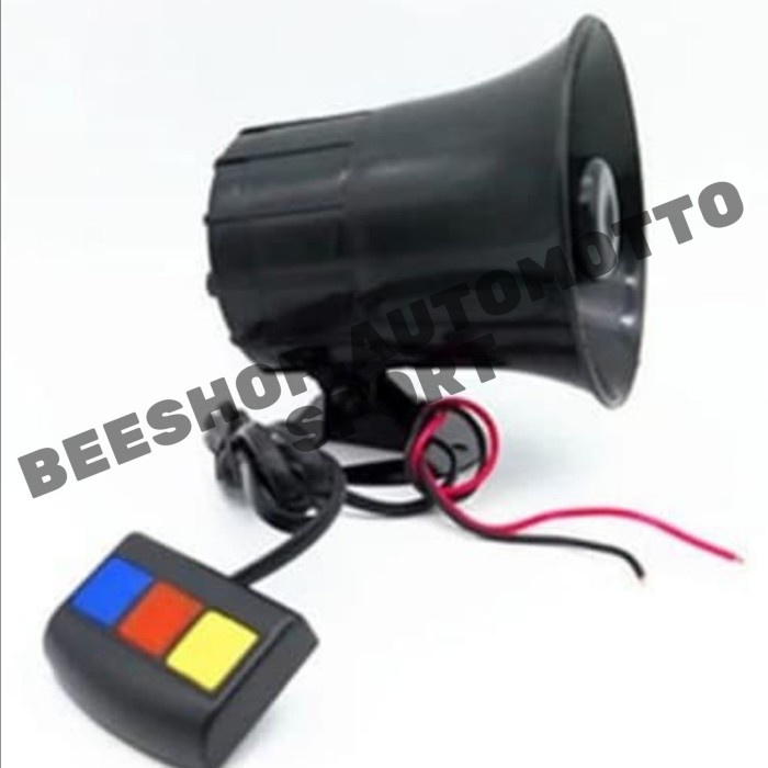 Klakson Polisi 3 suara sirine patwal touring turing aksesoris motor ORIGINAL Original