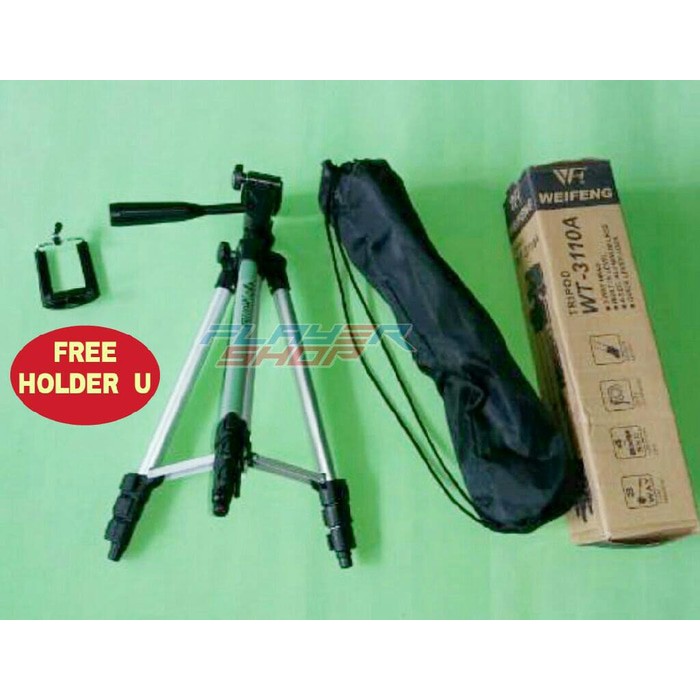 Tripod Weifeng WT3110A untuk Camdig, Handycam, DSLR dan Hp + Holder U