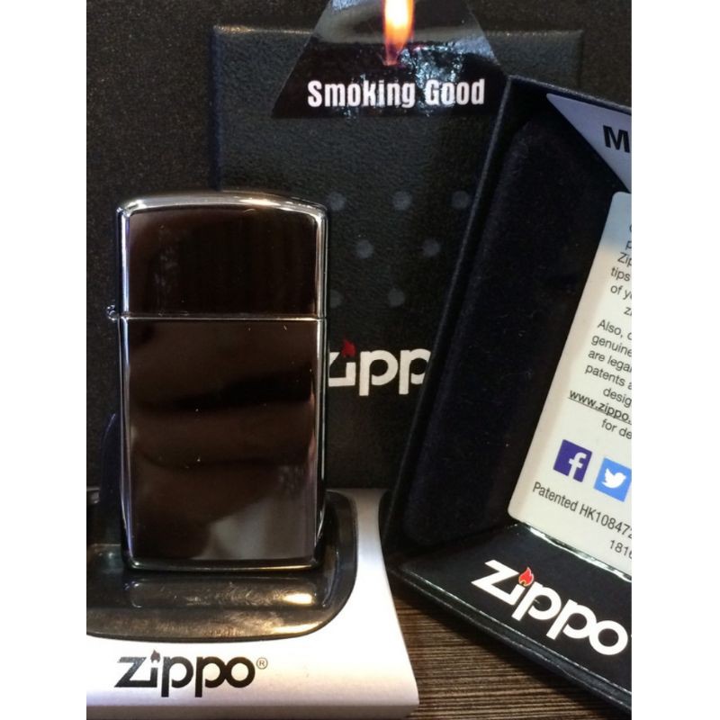 Original Zippo Slim Black Ice 20492