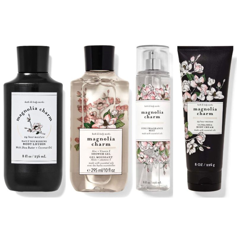 BBW Bath and Body Works MAGNOLIA CHARM collection